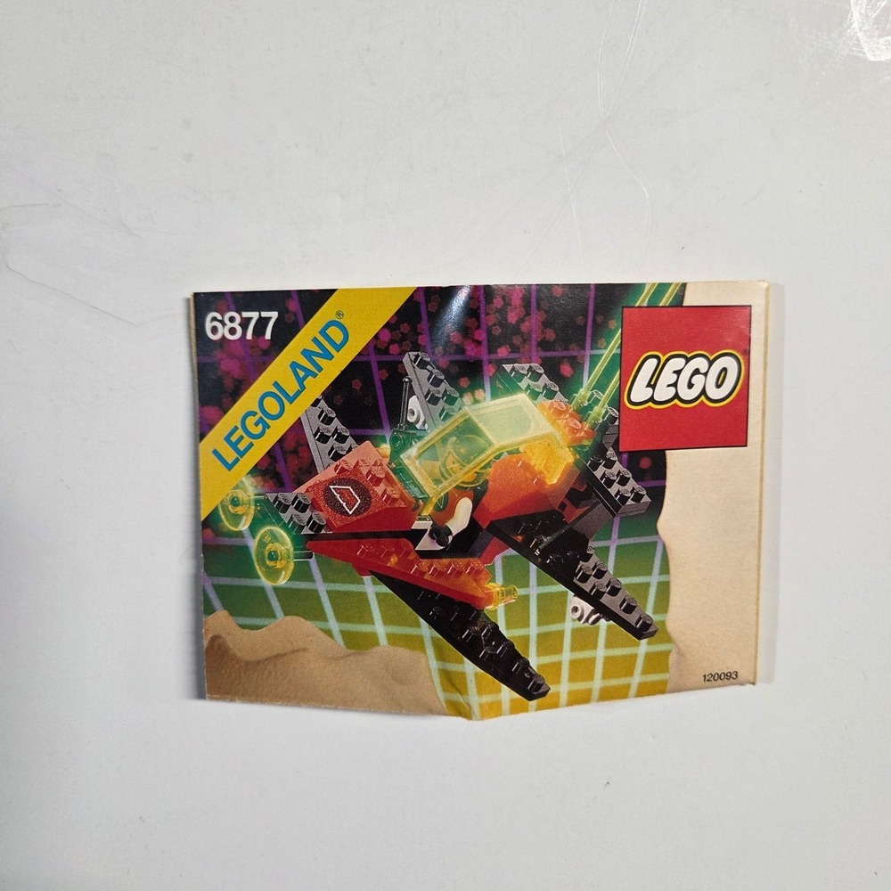 LEGO 6877 Vector Detector Manual Blacktron II Space Vintage Instructions Booklet